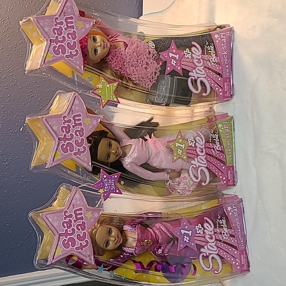From The World Of Barbie Comes Star Team Stacie A Set Of 3 Collectible Dolls NIB - Picture 1 of 8